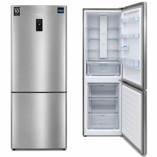 Mirage M-FRBM853INV 643L Inox Bottom Freezer Refrigerator