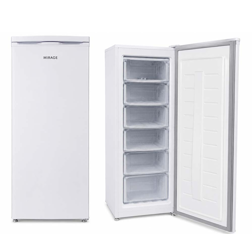 Mirage MR-FZ190W White Upright Freezer 6 Drawers