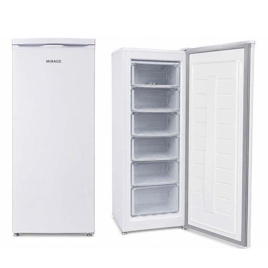 Mirage MR-FZ190W White Upright Freezer 6 Drawers