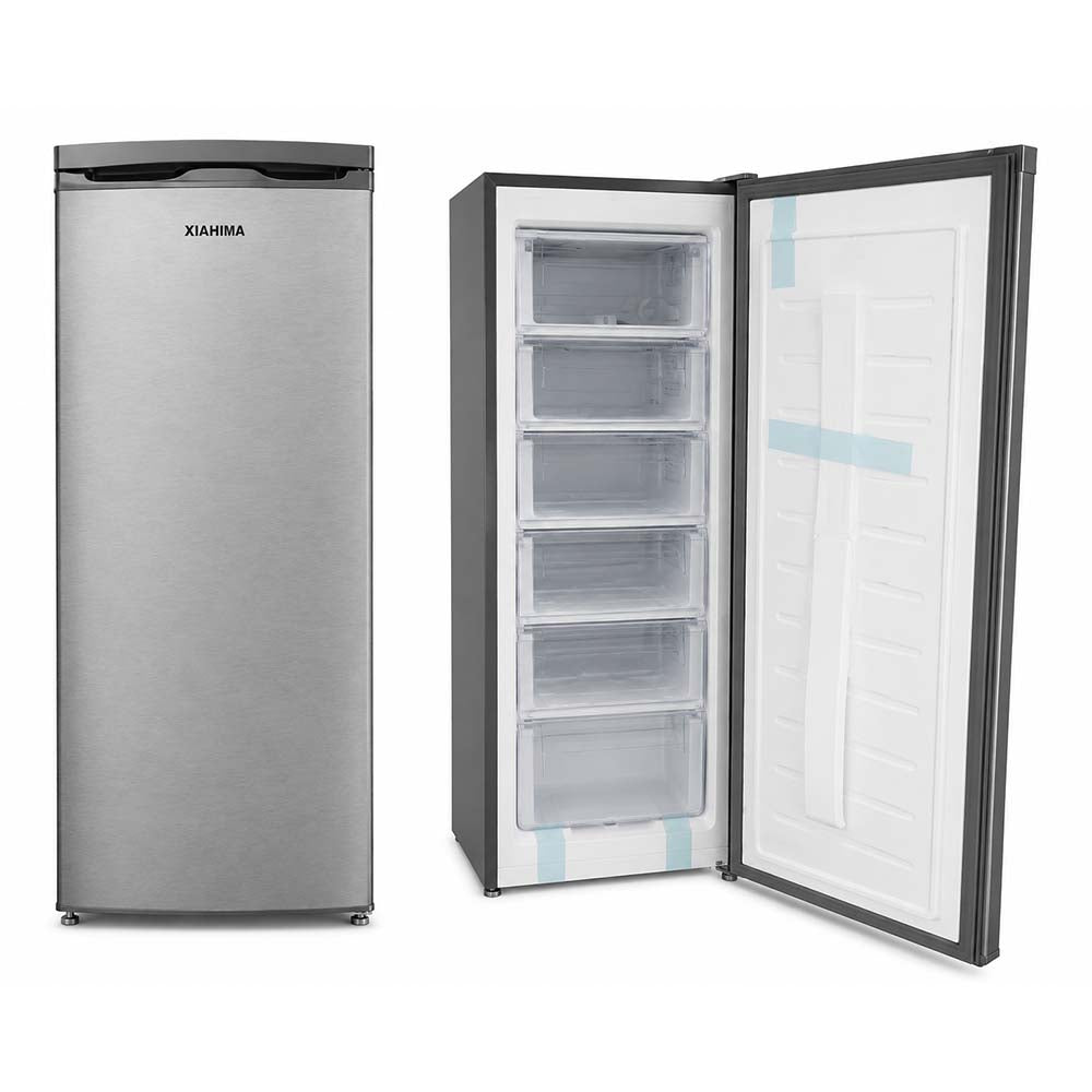 Mirage MR-FZ190W/S Defrost Upright Freezer 6 Drawers