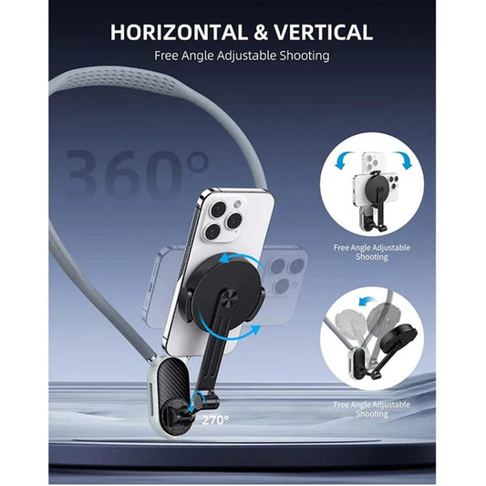 Mobile Phone Neck Bracket for Hands-Free POV Recording 360 degree