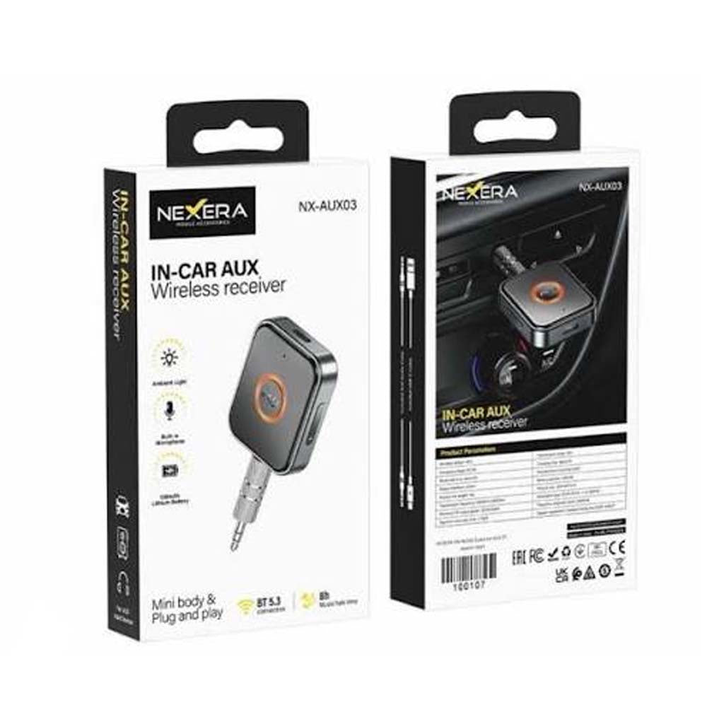 Nexera NX-AUX03 Wireless Bluetooth 5.3 Car AUX Receiver