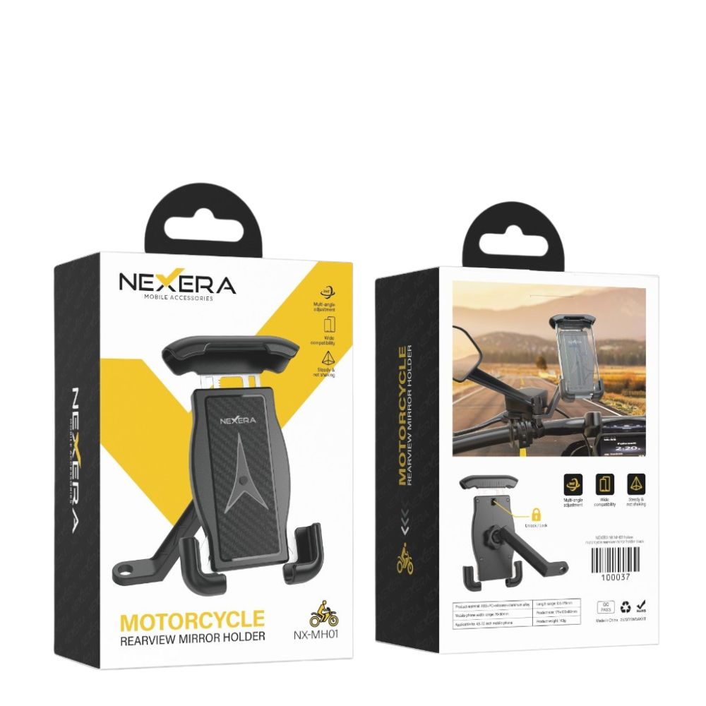 Nexera NX-MH01 360 Degree Motorcycle Phone Mount in box