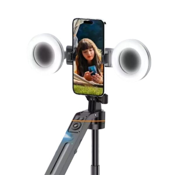 PLOKAMA A7 Pro AI Intelligent 360 Auto Face Tracking Tripod with Stand & Light