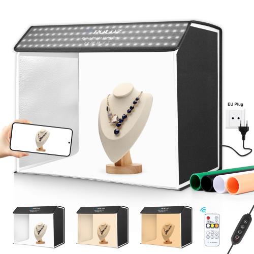 PULUZ Photo Studio Light Box Portable 60x40cm – LED Light Tent for Product Photography