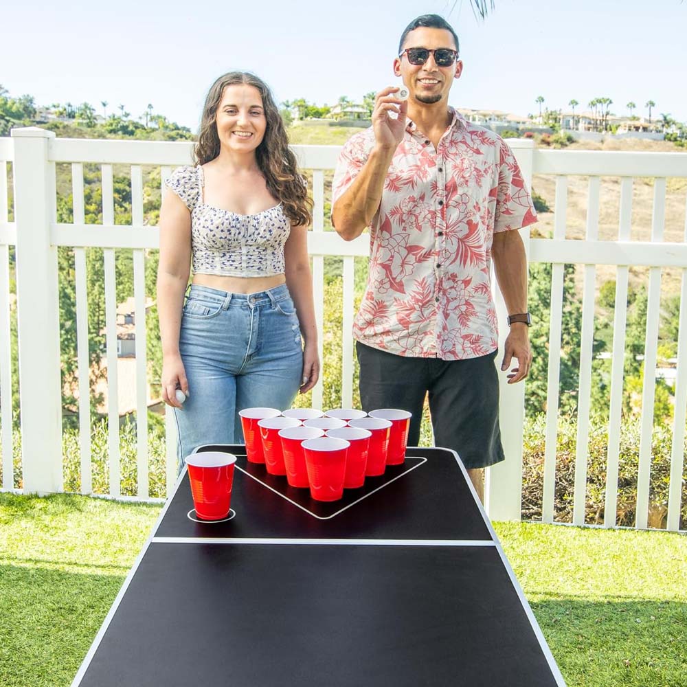 CRIVIT 2.4m Folding Multi-Purpose Table – Party Game, Picnic, Camping & Home Use