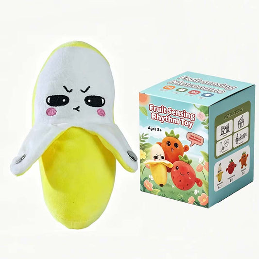 Playful Fruit Plush Toy with Interactive Sound