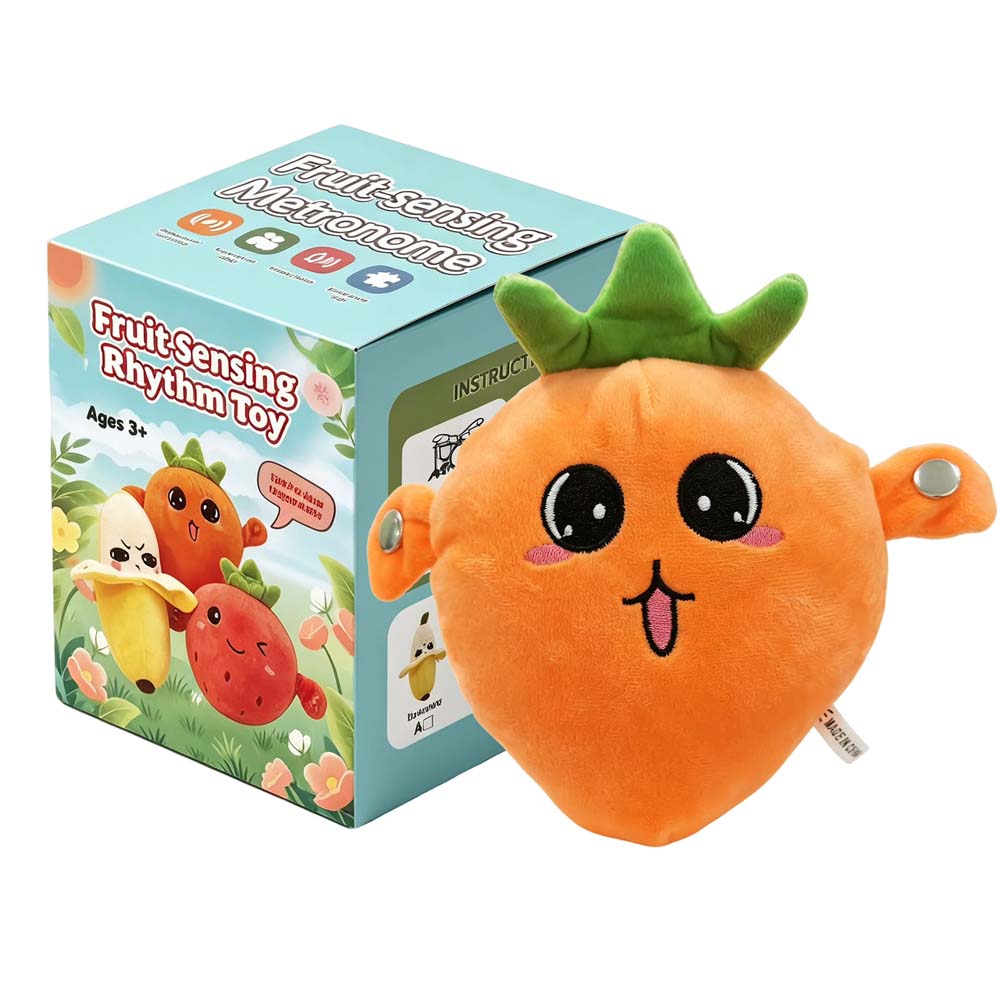 Playful Fruit Plush Toy with Interactive Sound