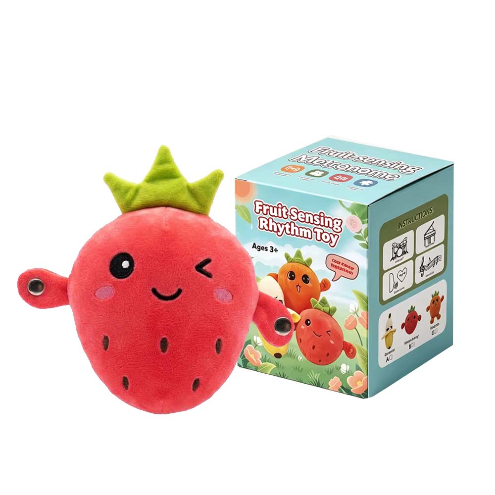 Playful Fruit Plush Toy with Interactive Sound