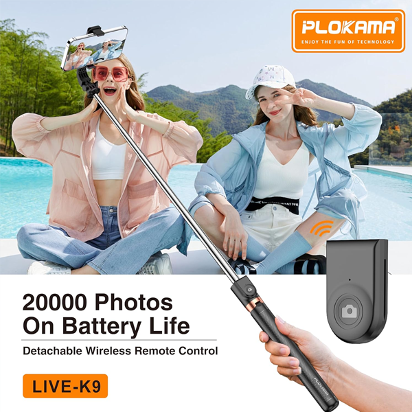 Plokama Live-K9 170cm Live Broadcast Stand with LED Light