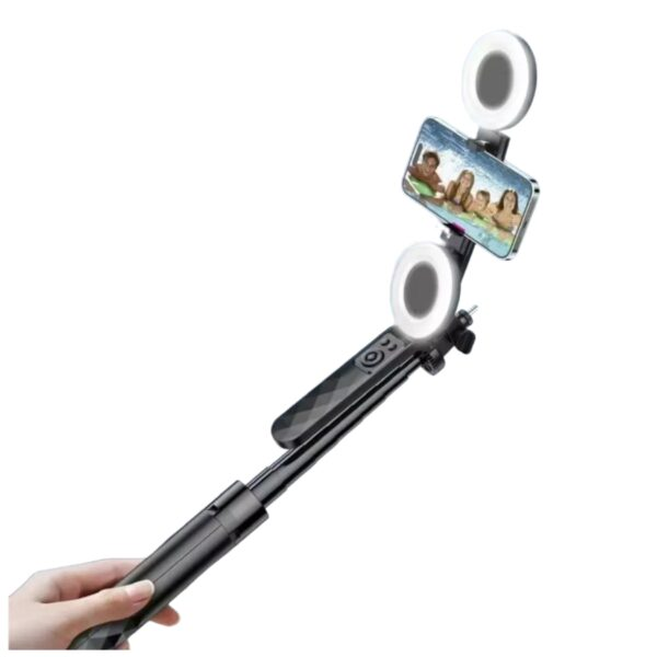 Plokama Live-P10 Pro Selfie Stick Tripod with LED Fill Light