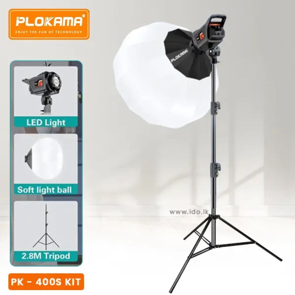 Plokama PK-400S 100W LED Studio Softbox Light Kit
