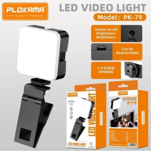 Plokama PK-79 LED Video Light Portable Phone Fill Light