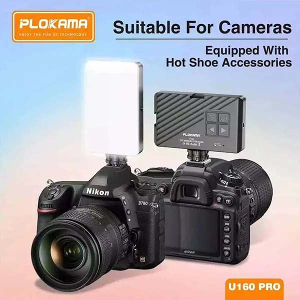 Plokama U160 Pro Rechargeable RGB LED Light – Adjustable Portable Video Lighting