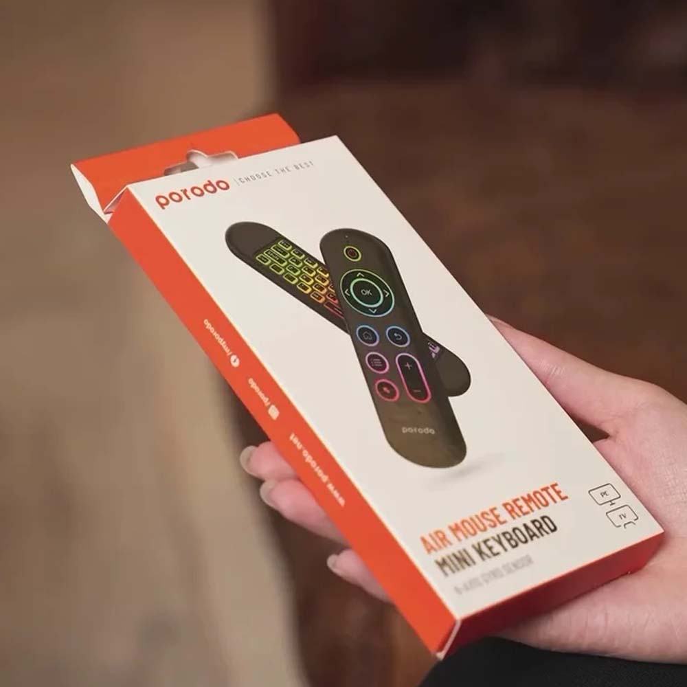Porodo Air Mouse Remote Mini Keyboard