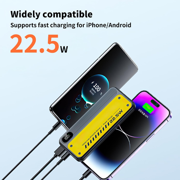 Portable High-Speed Power Bank 10000 mAh – Fast Charge for Smartphones & Devices