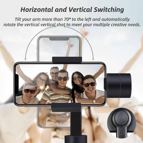 S5B-3-Axis Handheld Smartphone Gimbal Stabilizer – Auto Face Tracking & Anti-Shake