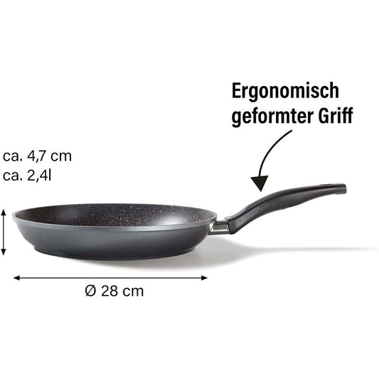 STONELINE Frying Pan with Real Stone Particle Non-Stick Coating