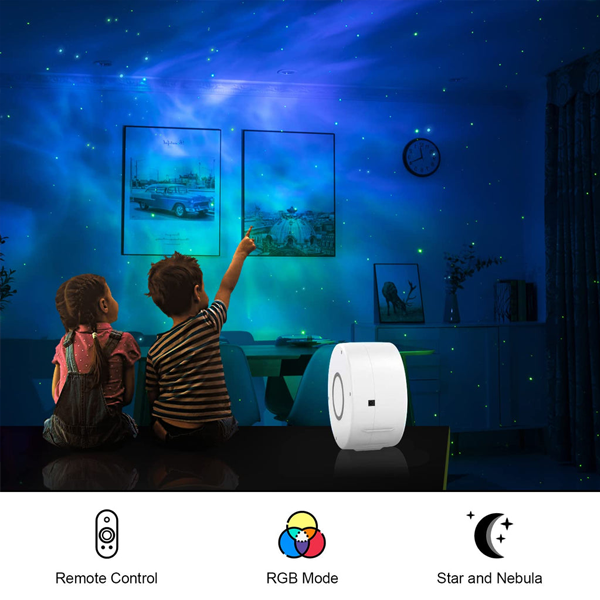 Sky Projection Lamp Galaxy Star Night Light with Bluetooth Speaker