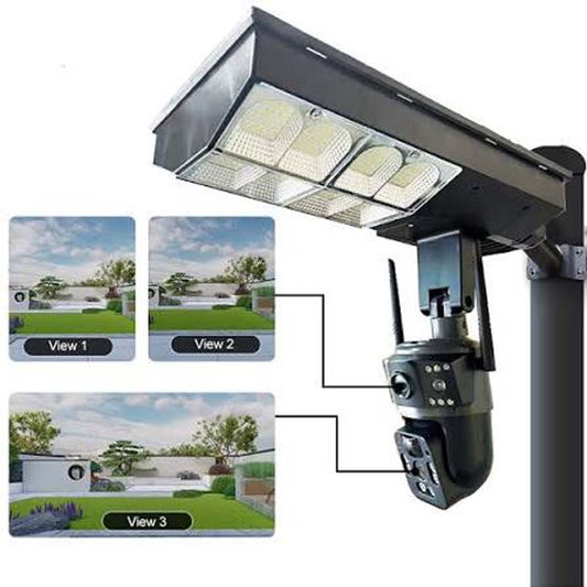 Solar Street Light Camera 4G PTZ Dual Lens (12MP)