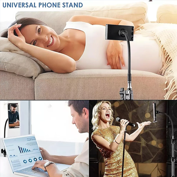 Tall Flexible Phone Tripod 170CM with Gooseneck Heavy Duty Phone Tripod Stand