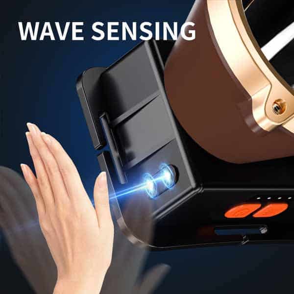 Portable USB Rechargeable LED Headlamp – Waterproof & Motion Sensor