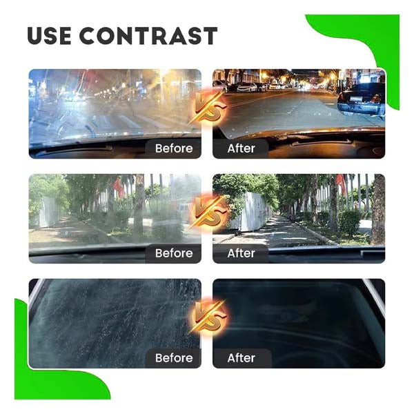 Transparent Windshield Oil Remover Spray – Multi-Stain Cleaner for Glass & Automotive Surfaces
