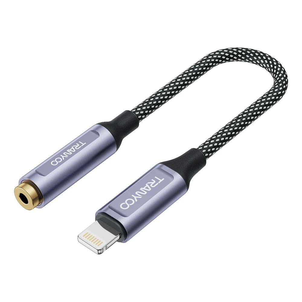 Tranyoo Audio Adapter Cable (T-E9 Lightning / T-E8 Type-C to 3.5mm)