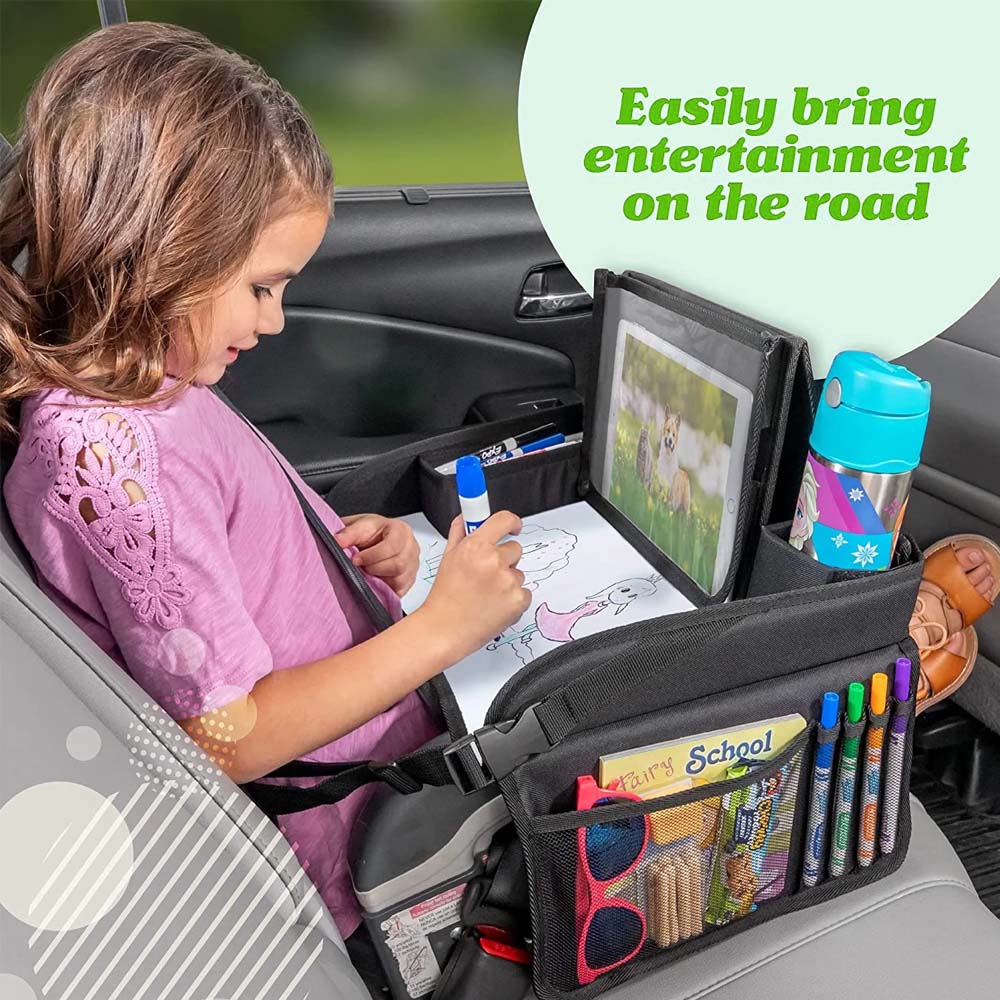 Ultimate Speed Kids Car Travel Tray & Tablet Organizer