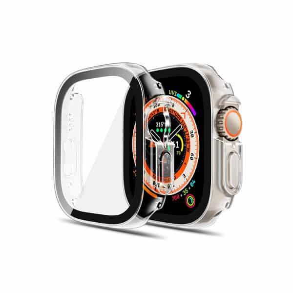 Hard case apple watch ultra 49mm with 9H tempered glass screen protector