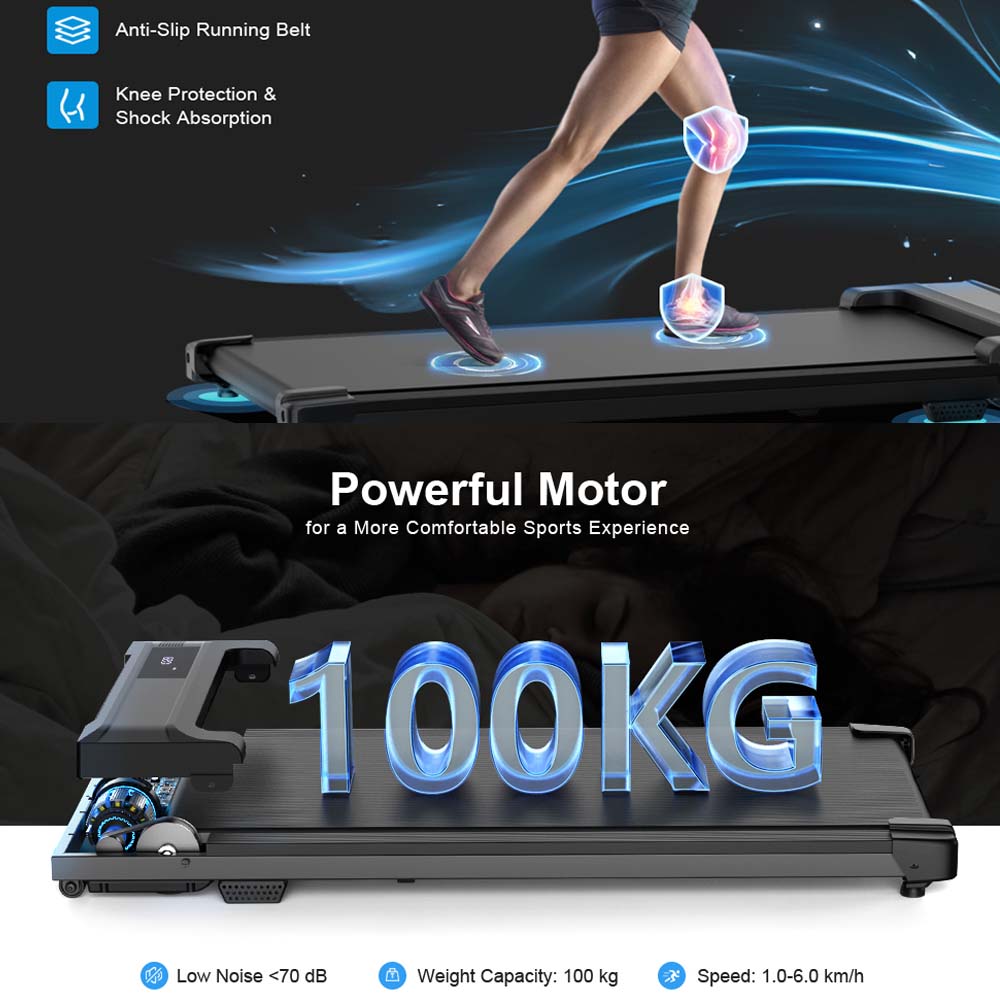 Compact Walking Treadmill with Remote Control