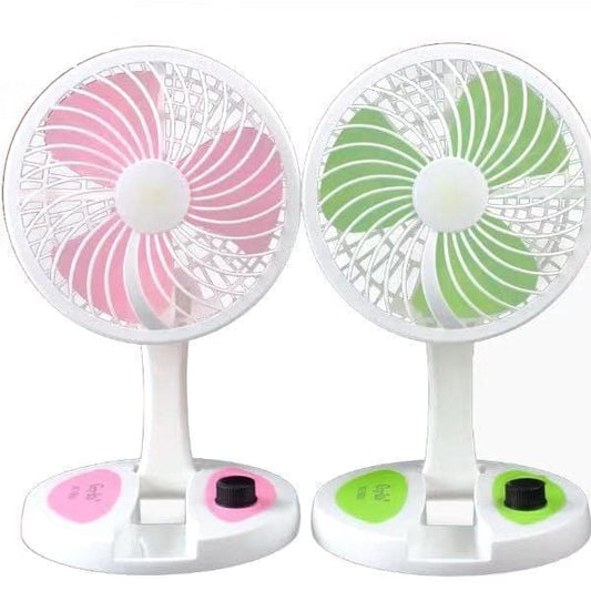 YU Rechargeable Portable Fan with LED Light