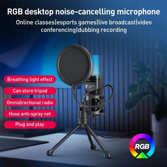 Yanmai SF-777R RGB Desktop Microphone for Mobile and PC