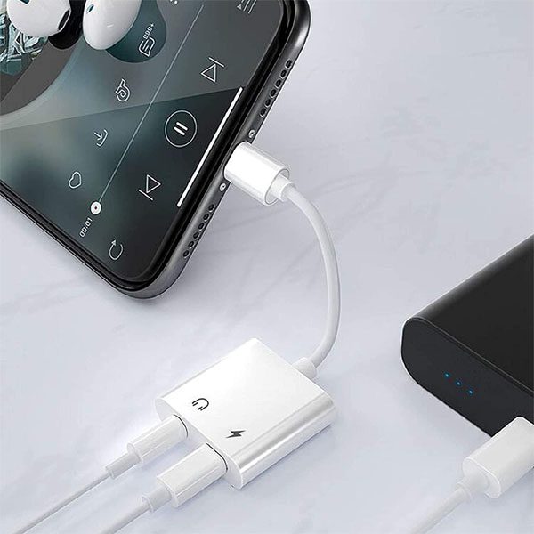 محول Lightning إلى 3.5 ملم MH030 شاحن سماعة رأس للآيفون