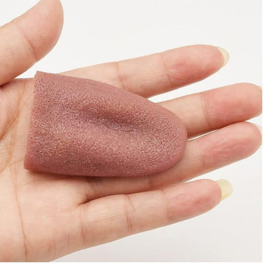 Realistic Fake Tongue, Halloween Dressing Accessory Stretchy Fake Tongue Tricks Prank Horror Realistic Tongue for Halloween Carnival Masquerade Zombie Scary Theme Party Magic Tool