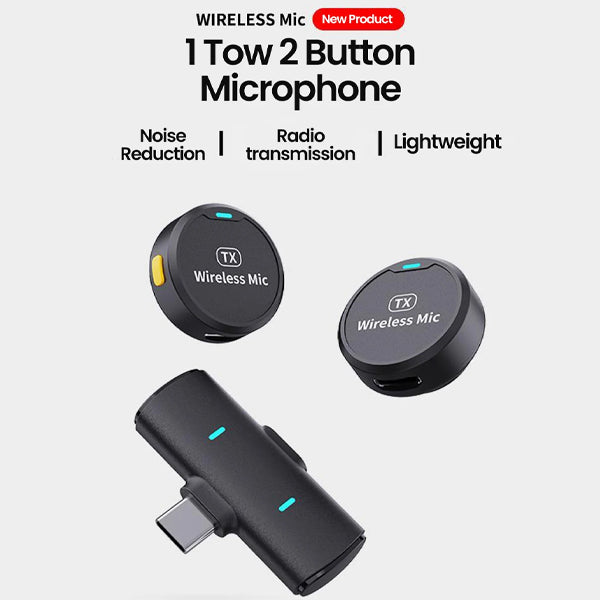 M1 Lavalier Microphone – Magnetic Design & Noise Reduction for Live Streaming (Single/Dual Options)