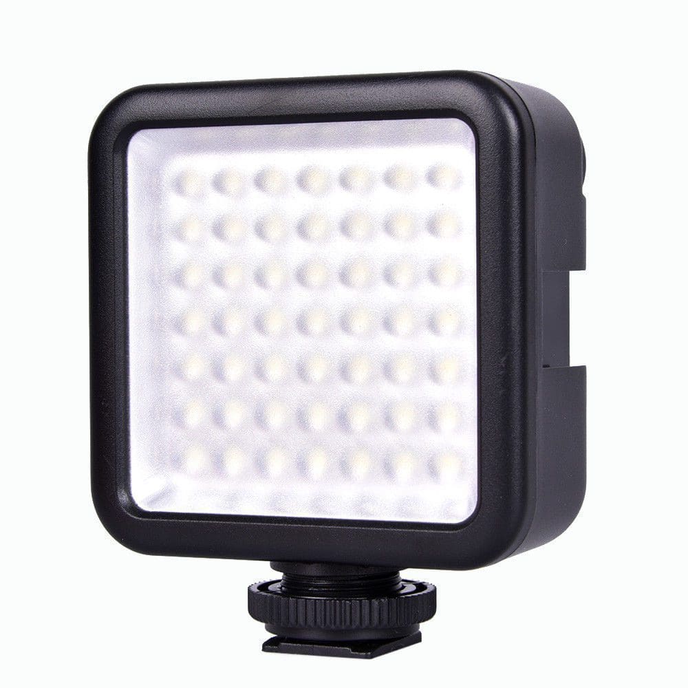 مصباح فيديو W49 LED صغير لمدونات الفيديو وتصوير الهواتف وكاميرات DSLR