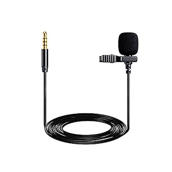 ميكروفون JMARY MC-R1 - ميكروفون احترافي Lavalier Lapel مكثف متعدد الاتجاهات لتسجيل الفيديو والمقابلات على YouTube بواسطة الهاتف المحمول