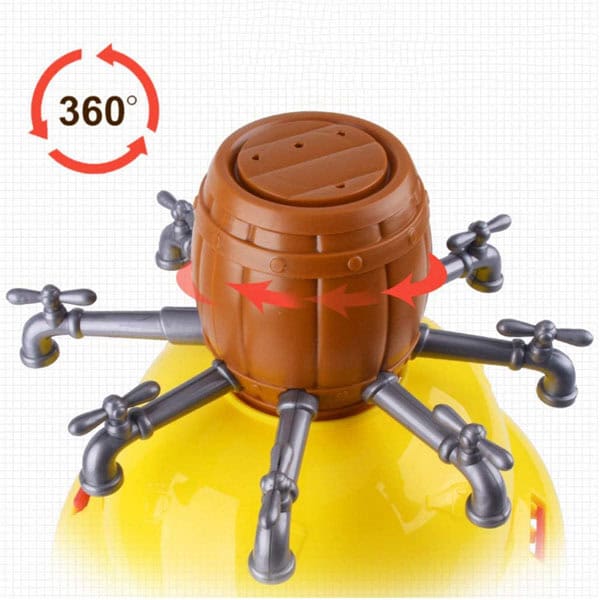 Wet Head Hat Bucket Toy Faucet Water Roulette Game,Funny Challenge Kids Trick Toys