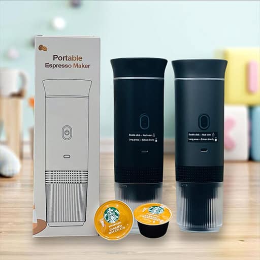 Portable Electric Espresso Machine – Rechargeable Travel Coffee Maker