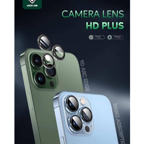 واقي عدسة كاميرا جرين ليون HD بلس لهاتف ايفون 13 برو ماكس