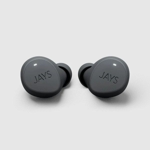 سماعات أذن Jays m-Five اللاسلكية الحقيقية - أسود (صندوق مفتوح)