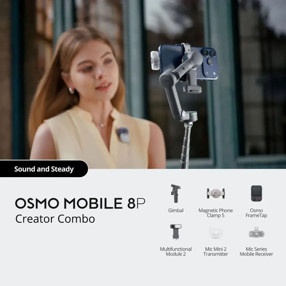 DJI Osmo Mobile 8P Smartphone Gimbal creator combo