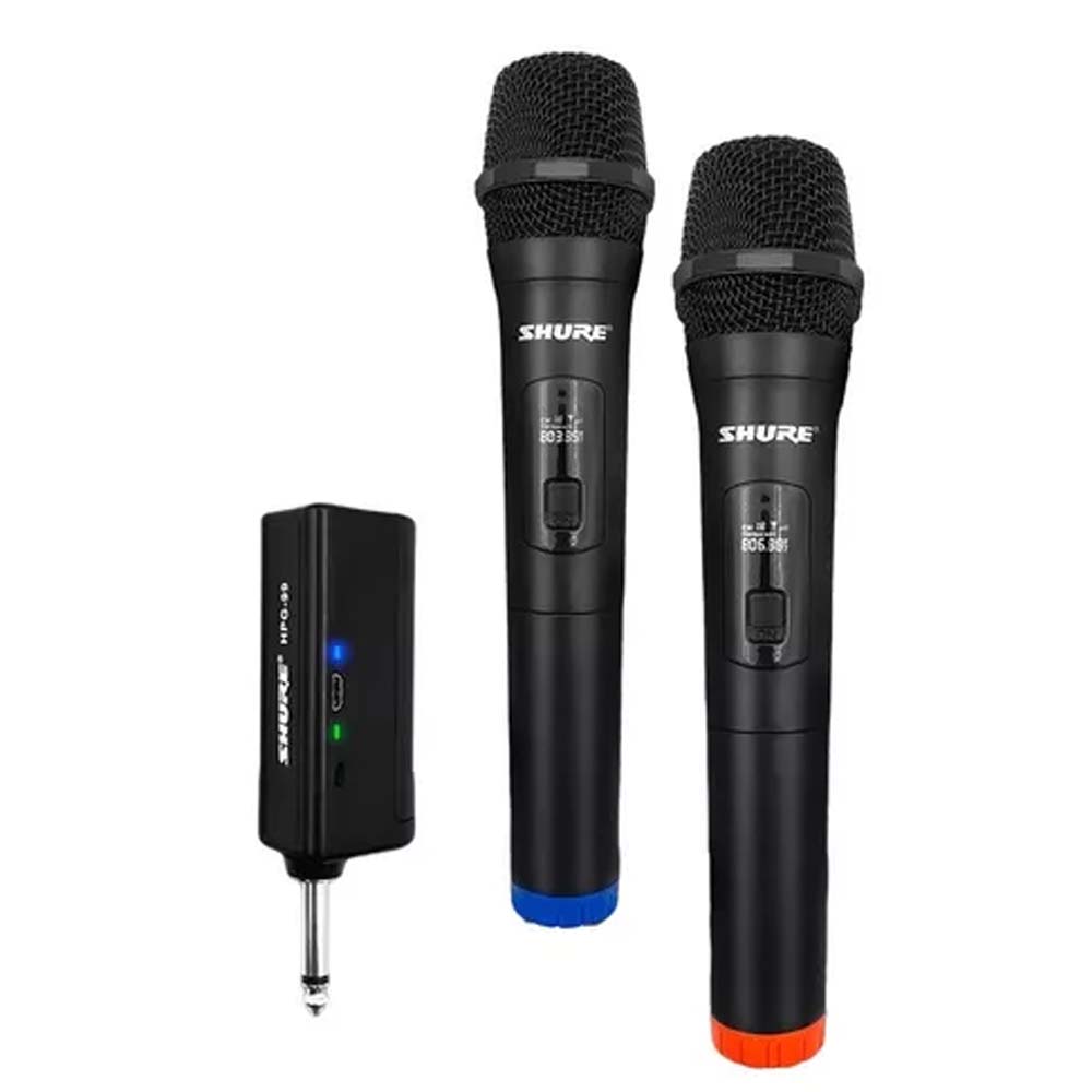 Wireless Microphone Set with Plug-In 6.35mm Receiver