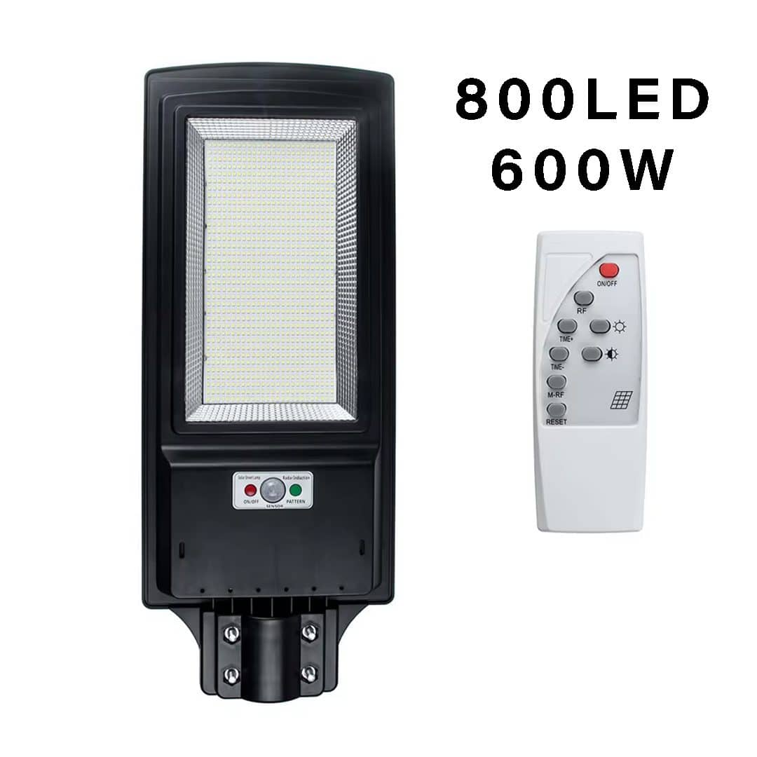 مصباح الشارع الشمسي 300W 600W من الغسق حتى الفجر