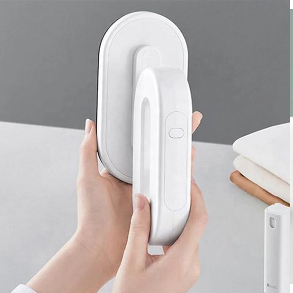 جهاز كي الملابس المحمول باليد للمنزل، مكواة بخارية محمولة قابلة لإعادة الشحن بمنفذ USB للسفر بسعة 5200 مللي أمبير في الساعة