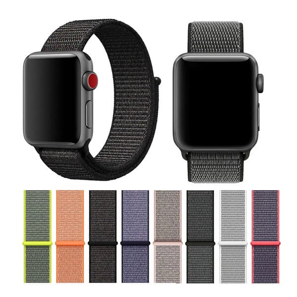 Nylon Sport Loop Strap Band for Apple Watch Sport Loop Lightweight Breathable Strap