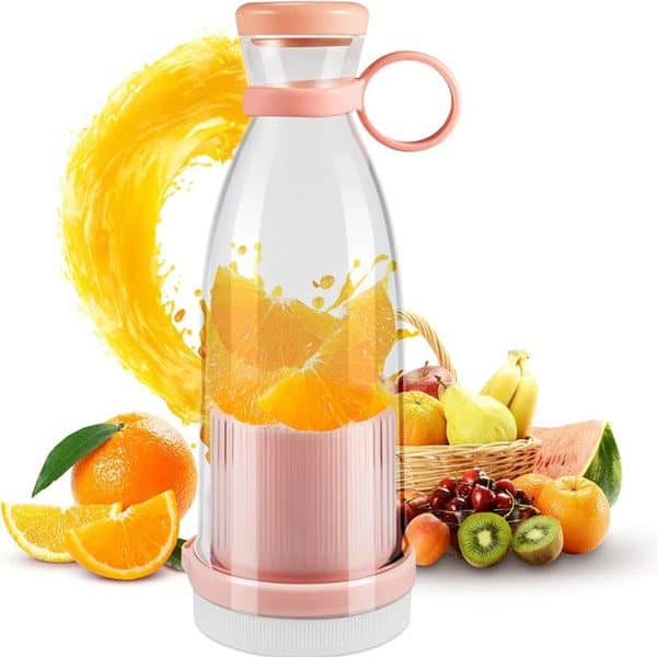 Electric Mini USB Blender Portable Juicer Cup With Handle,420mL