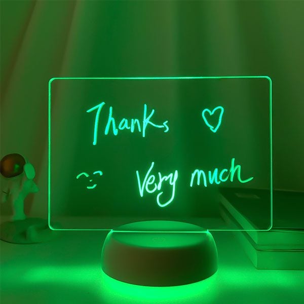 مصباح لوحة ملاحظات إبداعي ثلاثي الأبعاد بإضاءة LED