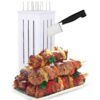 16-Hole Kebab Maker Box – BBQ Meat Skewer Tool with Bamboo Sticks